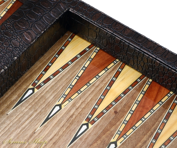 Super Luxus Porch Backgammon TAVLA XXL Atli Tavla